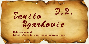 Danilo Ugarković vizit kartica
